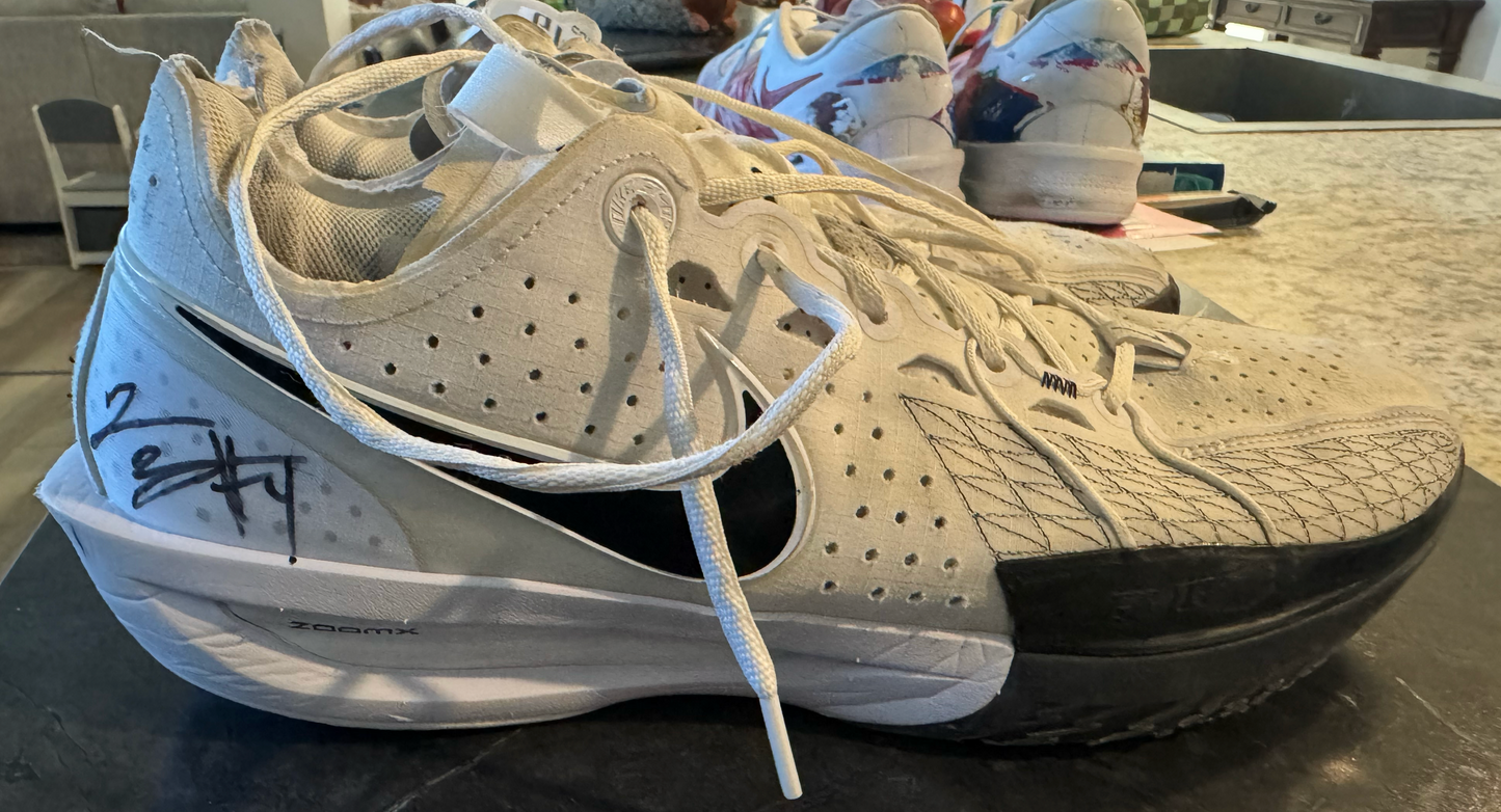 Kylan Boswell Signed Game Used Shoes