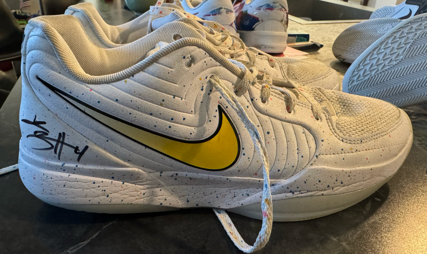 Kylan Boswell Signed Shoes Game Used