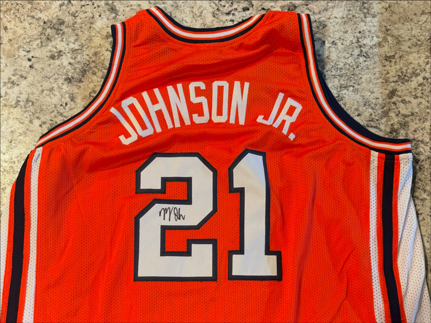 Morez Johnson Jr. Signed Jersey