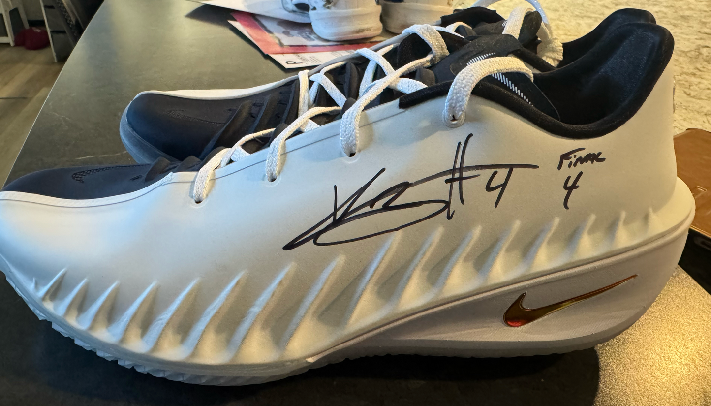 Kylan Boswell March Madness Signed Shoes