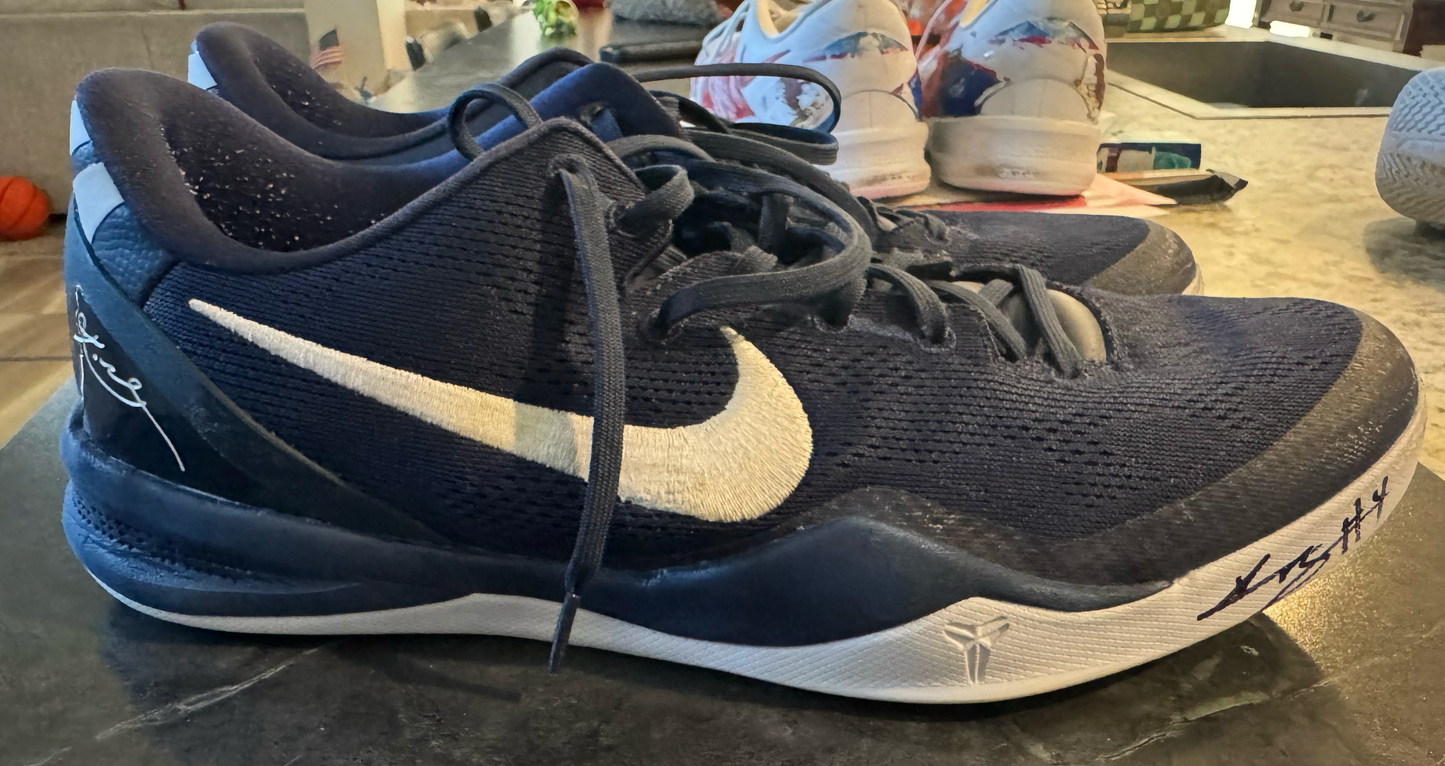 Kylan Boswell Game Used Signed Shoes