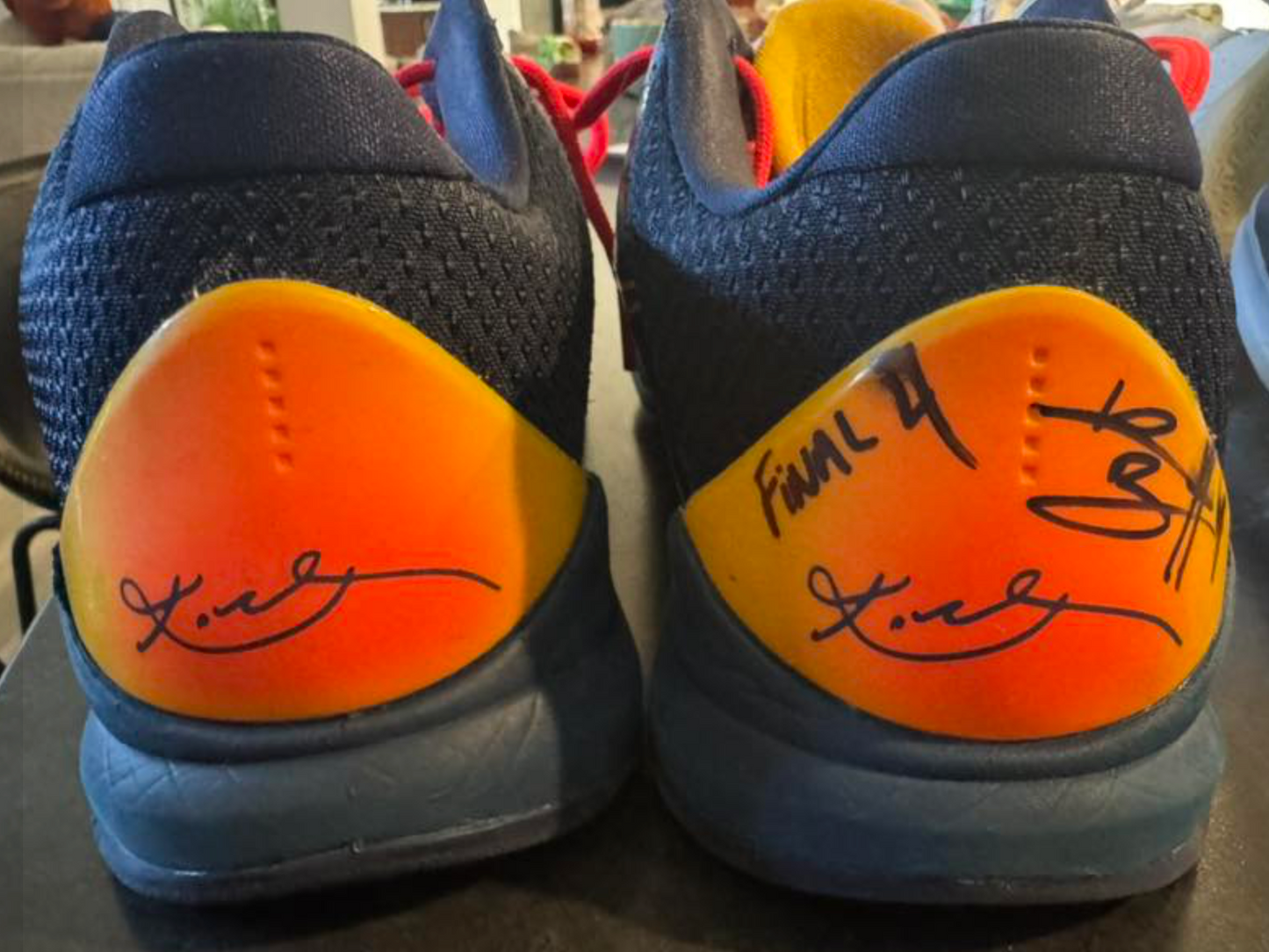 Kylan Boswell Final 4 Game Used Shoes Autographed